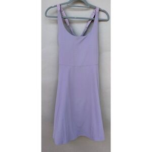 Heathyoga Active Tennis Golf Dress XL Lavender Built in Shorts Criss Cross Back